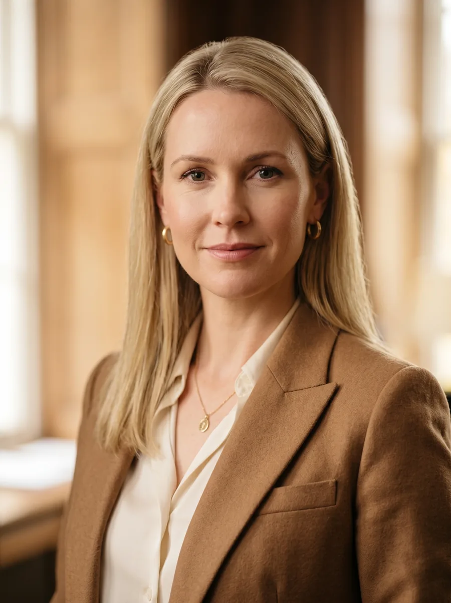 Retrato de Helena Marques, advogada empresarial